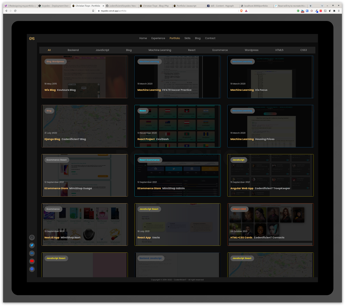 4 Redesigning my portfolio app