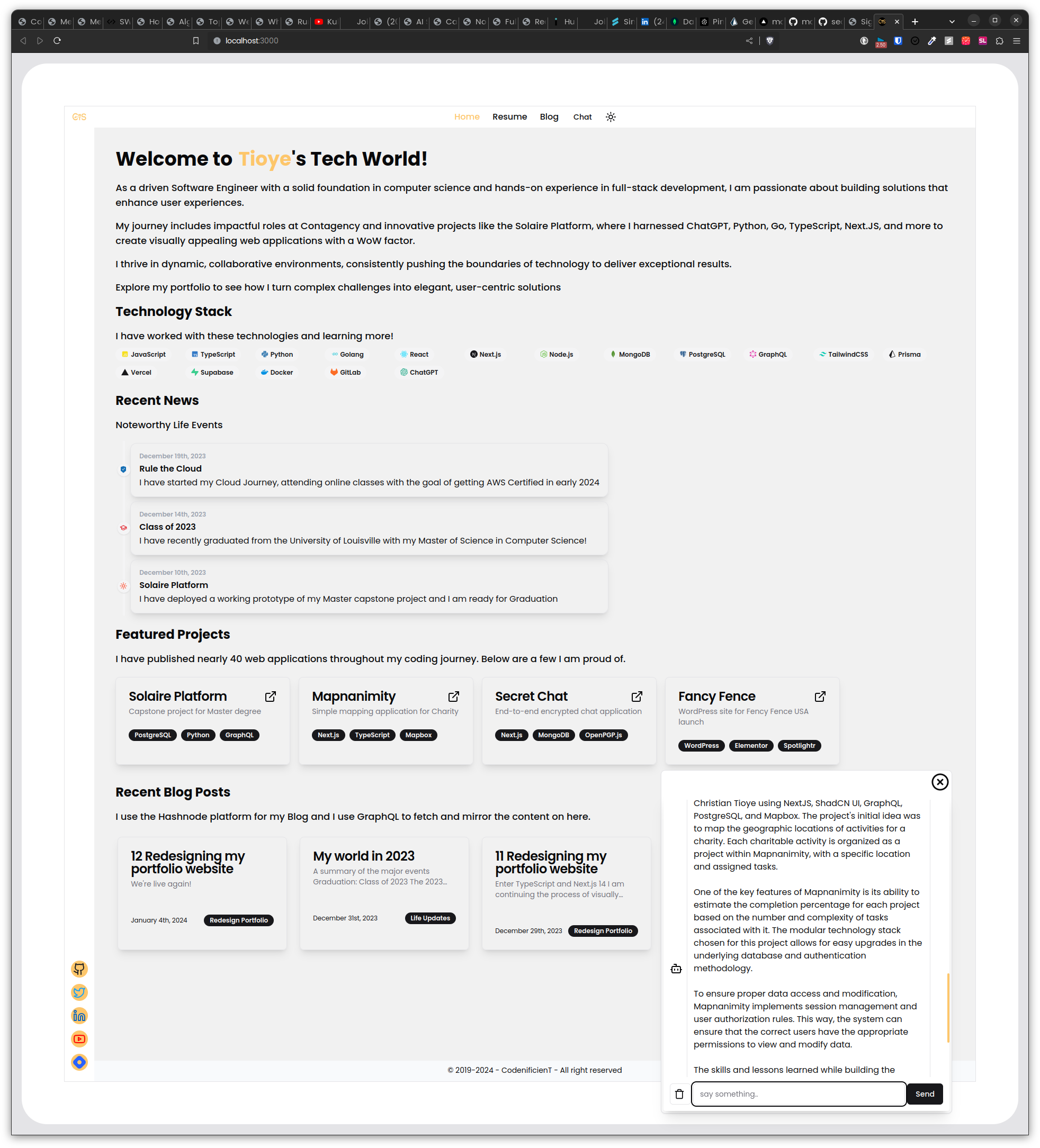 13 Redesigning my Portfolio Website