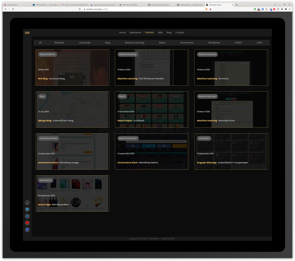 3 Redesigning my portfolio app