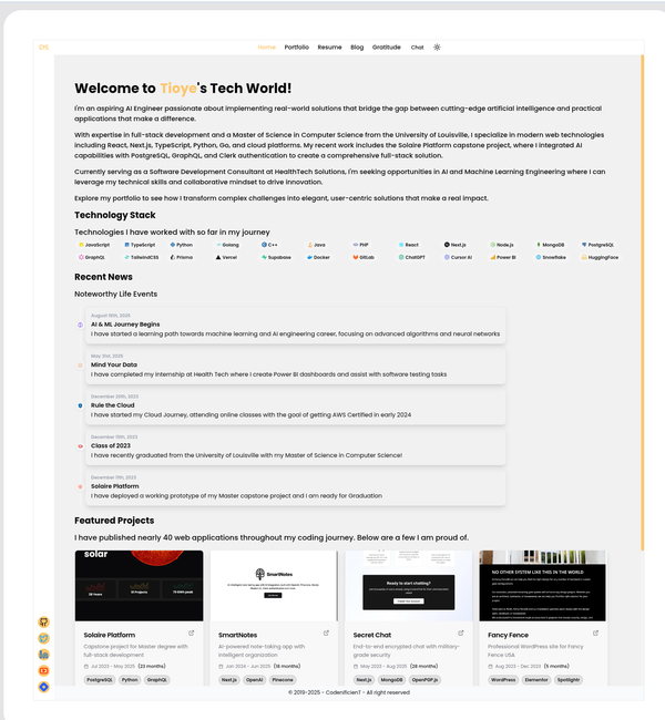 15 Redesigning my portfolio website