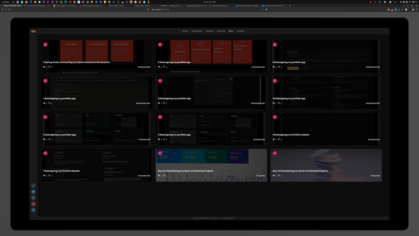 10 Redesigning my portfolio app