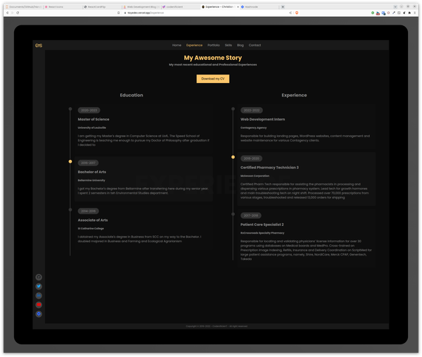 5 Redesigning my portfolio app