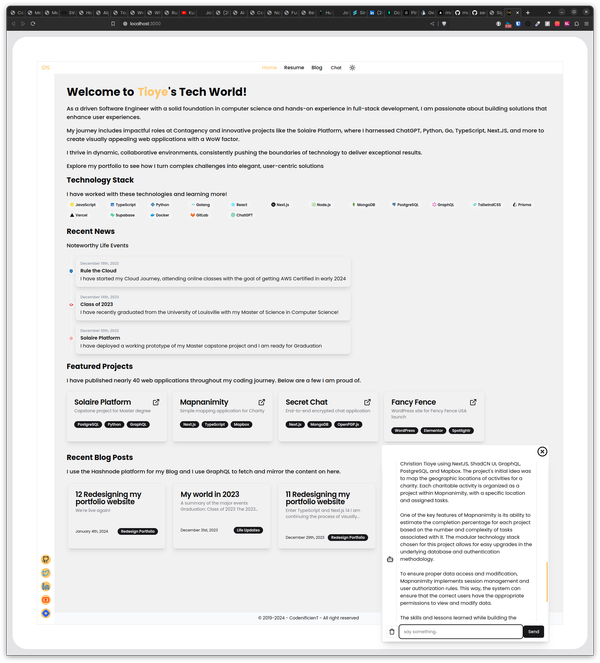 13 Redesigning my Portfolio Website